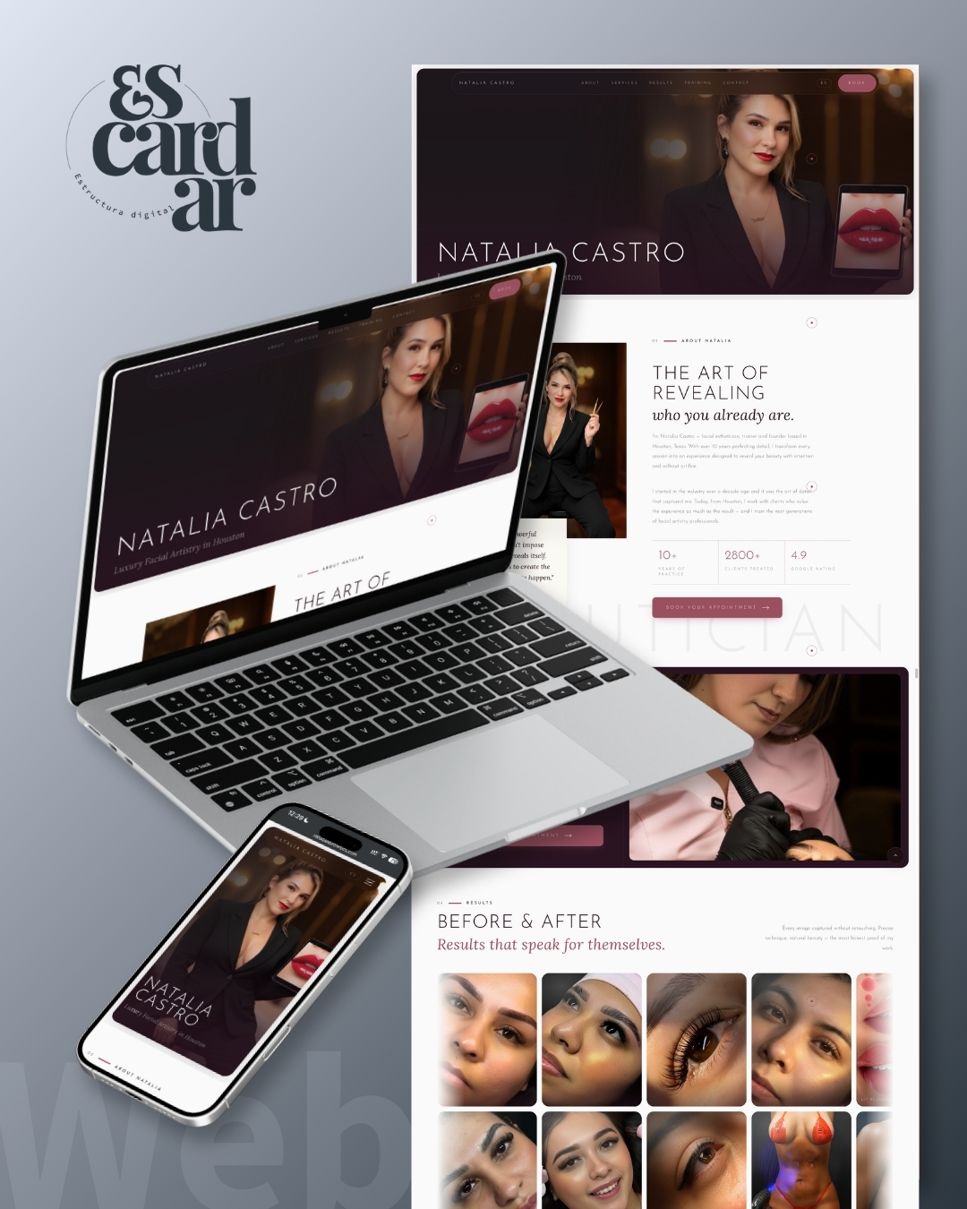 Natalia Aesthetics — Diseño web